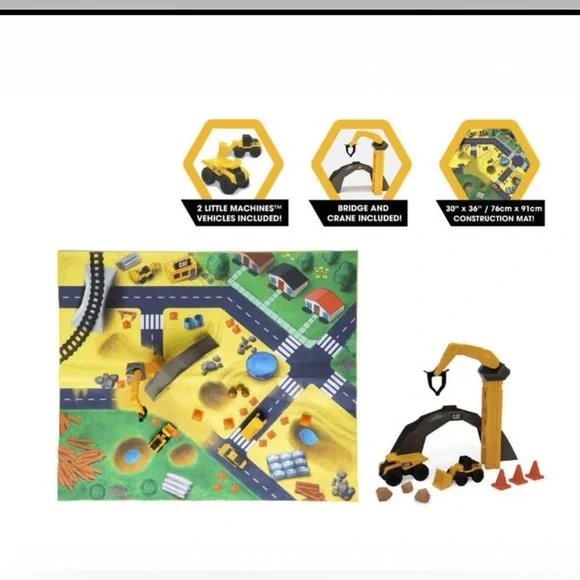 CAT Little Machines Construction Mat - Picture 4 of 6